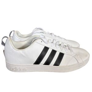 Adidas VS Advantage Sneakers Men's Sz 8 white Black Casual